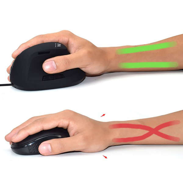Naar omschrijving van EW3157 - Ewent Ergonomische verticale muis, bedraad