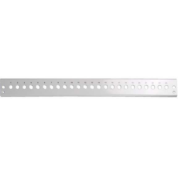 Naar omschrijving van 53024-4 - Frontplaat 24-v LC duplex Grijs