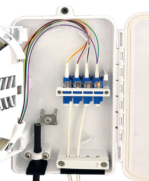 Naar omschrijving van FTTH-BOX-OUT-3 - Wand aansluitbox voor glasvezelkabels IP65 voor 4 fibers