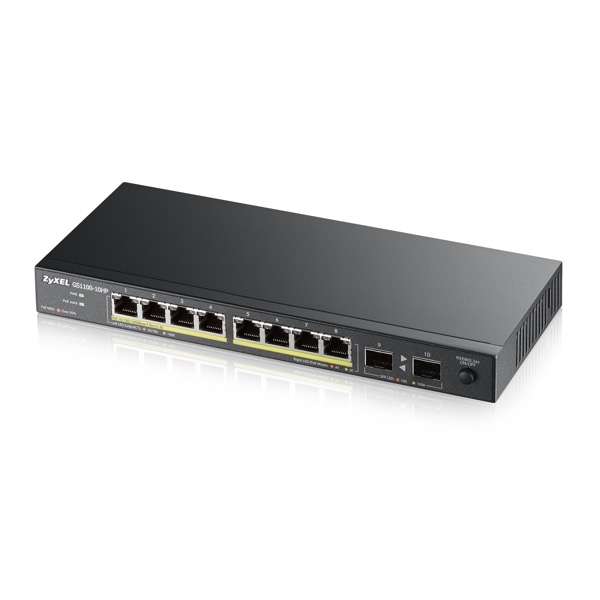 Naar omschrijving van GS1100-10HP - Zyxel 10-port GbE Unmanaged Switch