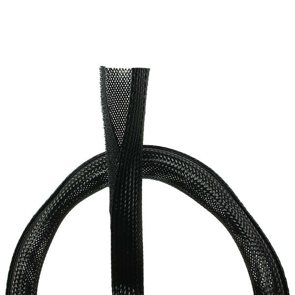 Naar omschrijving van KAB0006 - Cable sleeve (Velcro), PET, OD: 32 mm, black, 1.8 m