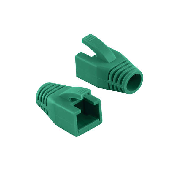 Naar omschrijving van MP0035G - RJ45 plug strain relief boot, 8.0 mm, green, 50 pcs.