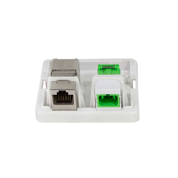 Naar omschrijving van NK4036 - Empty box for 2 keystone modules, surface mount, white