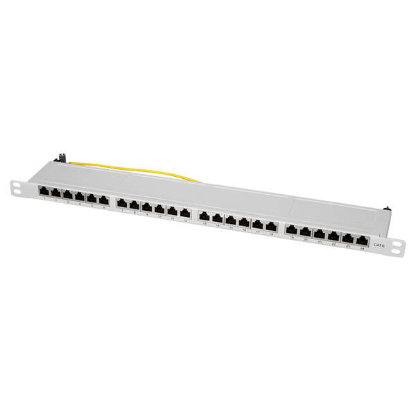 Naar omschrijving van NP0049 - Cat.6 STP, 24-voudig, 48.26cm (19Inch), 0.5U, Grijs