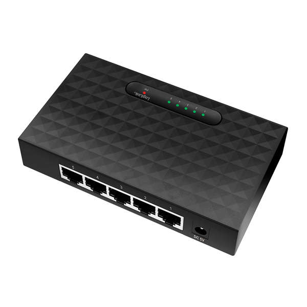 Naar omschrijving van NS0105 - LogiLink 5-Port Gigabit Ethernet Desktop Switch
