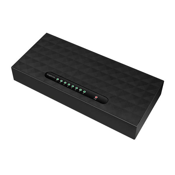 Naar omschrijving van NS0106 - LogiLink 8-Port Gigabit Ethernet Desktop Switch