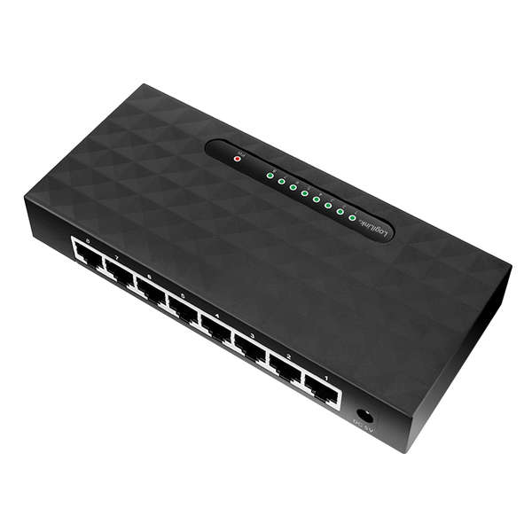 Naar omschrijving van NS0106 - LogiLink 8-Port Gigabit Ethernet Desktop Switch