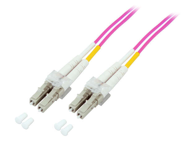 Naar omschrijving van OM4LCLC300E - Duplex Glasvezel Patchkabel om4 (100Gbit) 3 LC-LC 50/125, 2mm dikte, 30m