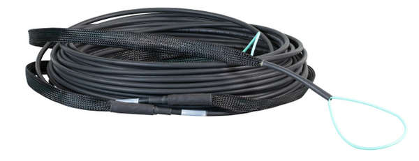 Naar omschrijving van O8322L100OM3 - Trunk cable U-DQ(ZN)BH 8 vezels 50/125, LC/LC OM3, 100 meter