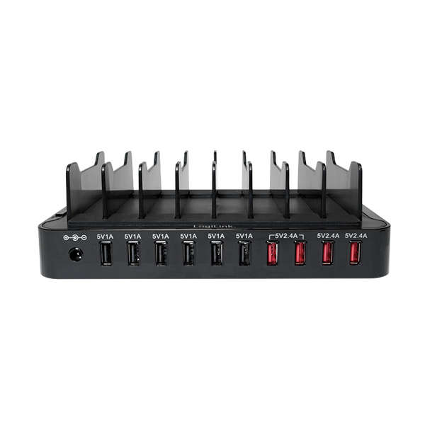 Naar omschrijving van PA0141 - USB charging station, 10x USB ports, 66W