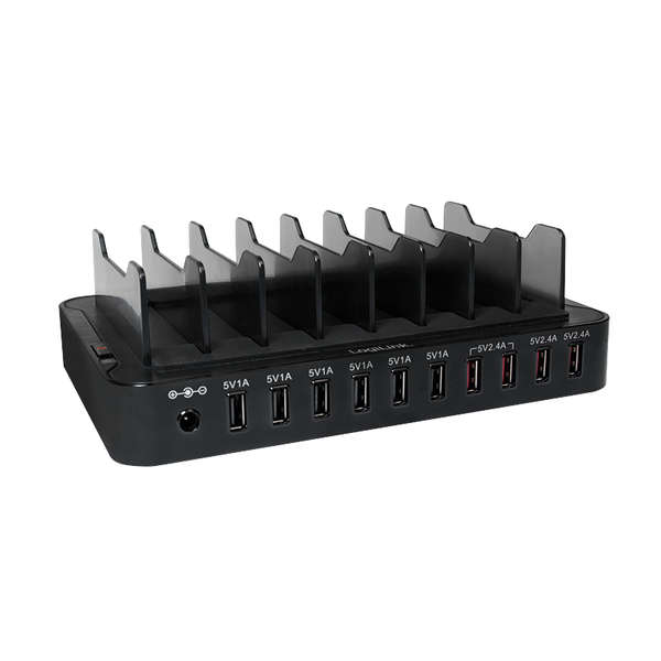 Naar omschrijving van PA0141 - USB charging station, 10x USB ports, 66W