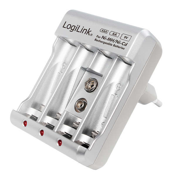 Naar omschrijving van PA0168 - Battery charger for Ni-MH/Ni-Cd AA/AAA/9V accumulators