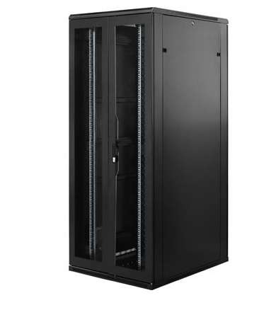 Naar omschrijving van AST19-8847PD - 47U, 19Inch stalen geperforeerde deuren, deur dubbel, Maat(BxD): 800x800