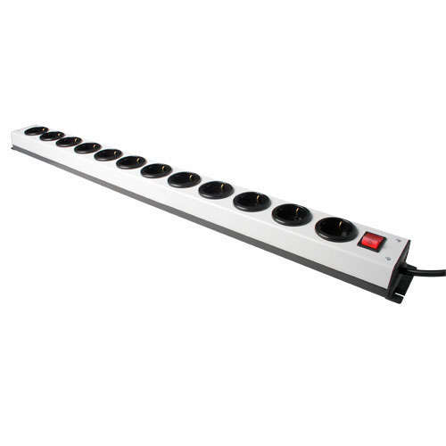 Naar omschrijving van RA1120 - Stopcontact centrale met schakelaar (heavy duty) 12-voudig 3m