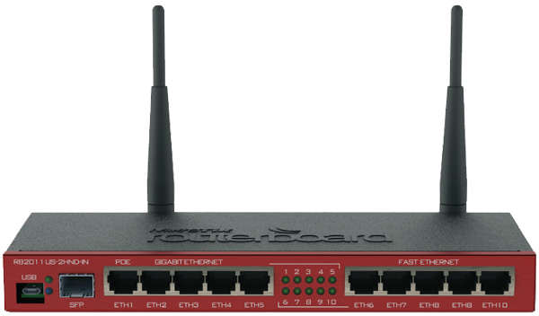 Naar omschrijving van RB2011UAS-2HND-IN - MIKROTIK RouterBOARD RB2011UiAS-2HnD-IN +Level 5