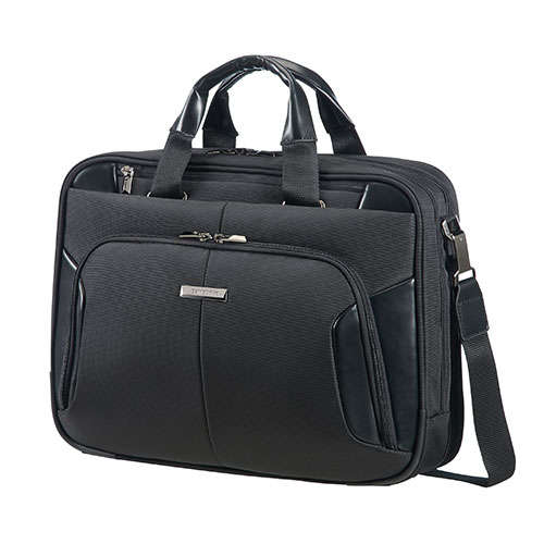 Naar omschrijving van SA1737 - Samsonite 08N09007 XBR schoudertas 15.6 inch, 2 compartimenten, zwart