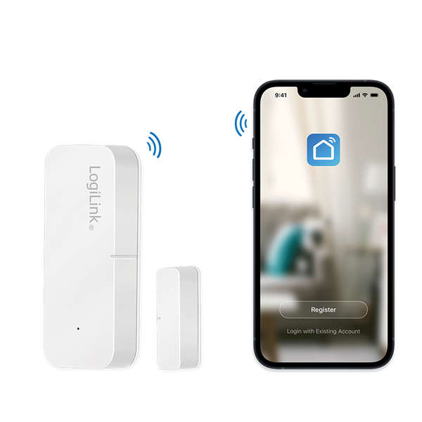 Naar omschrijving van SH0108 - Wi-Fi smart door & window sensor, Tuya compatible