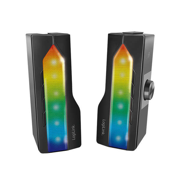 Naar omschrijving van SP0059 - Aanbieding Mobiele soundbar met feestverlichting 2 in 1 gaming geluidssysteem