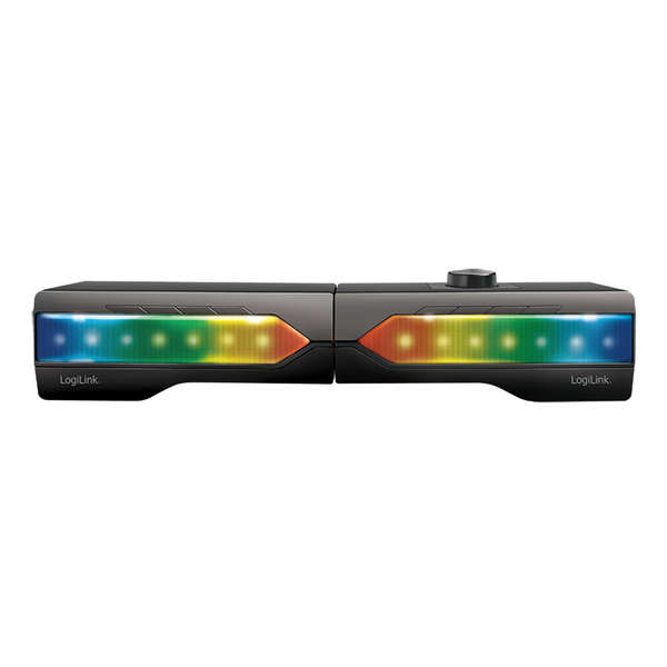 Naar omschrijving van SP0059 - Aanbieding Mobiele soundbar met feestverlichting 2 in 1 gaming geluidssysteem
